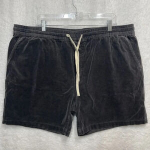 Marine Layer New NWT Saturday Cord Short 7" XXL‎ Gray Corduroy Short Drawstring